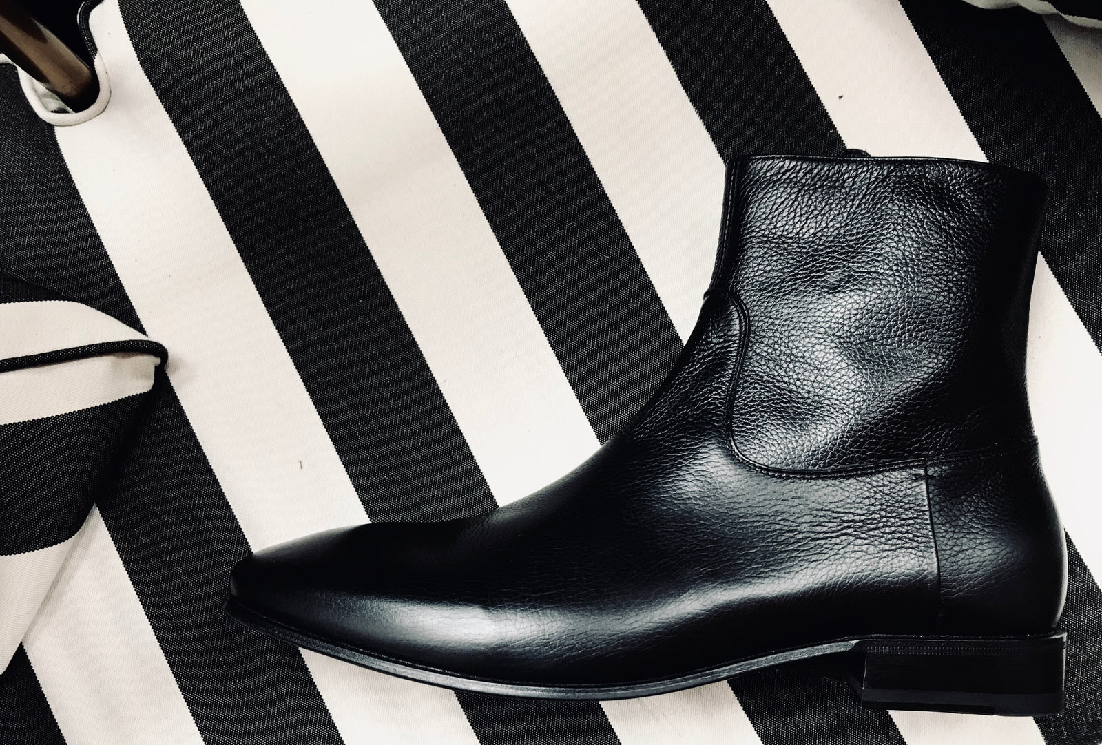 Pete Sorensen Miles Black Grain Boots – PETE SORENSEN display picture 1